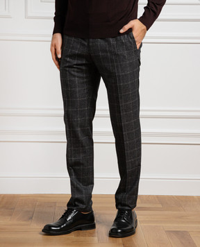 Dolce&Gabbana Gray checked pants GY5UMTFQ3FU