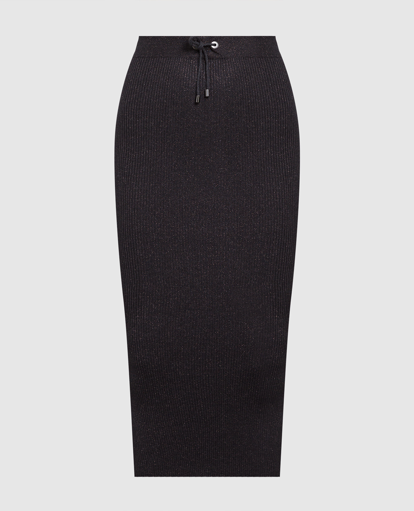 

Black lurex ribbed skirt Brunello Cucinelli