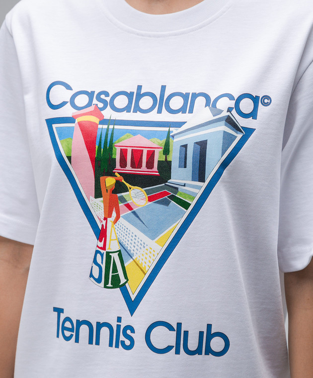 Casablanca - White t-shirt with Tennis Club print