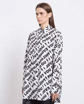 Philosophy di Lorenzo Serafini I Love Philosophy white blouse A02255742