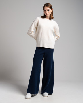 Ballantyne Blue wide trousers made of wool B1T0607W114