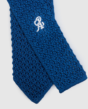 Stefano Ricci Children's blue silk tie YCRM1600SETA
