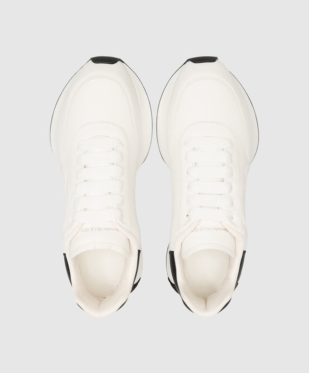 Alexander McQueen - Sneaker Sprint Runner in pelle bianca 687995WIDN5  acquista online su Symbol