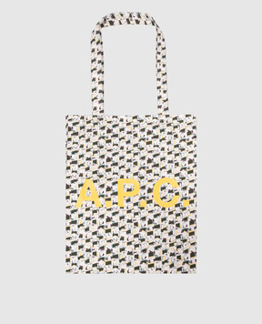 A.P.C White Lou print shopper COGYVM61442