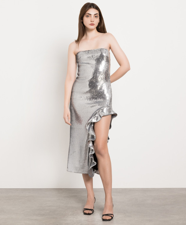 David Koma - Silver sequined midi dress RE23DK35DA - shop with European  delivery at Symbol