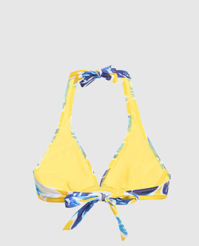 Vilebrequin Yellow bodice from Faith swimsuit in a print FTHH3H07