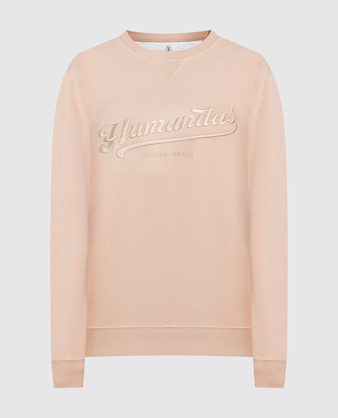 

Beige sweatshirt with embroidery Brunello Cucinelli