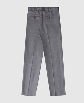 Stefano Ricci Children's gray pants made of wool Y1T0900000W610