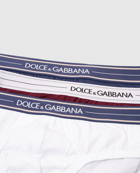 Dolce&Gabbana A set of briefs with a logo pattern M9D77JONP19