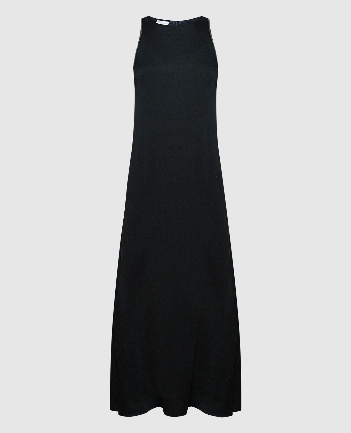 

Black maxi dress with monil chain Brunello Cucinelli