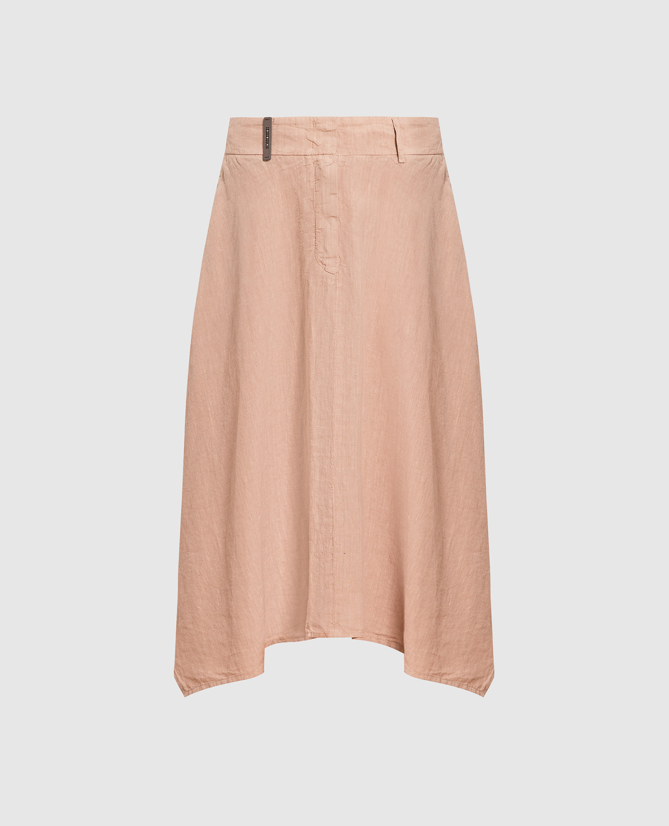 Brown linen midi skirt Peserico