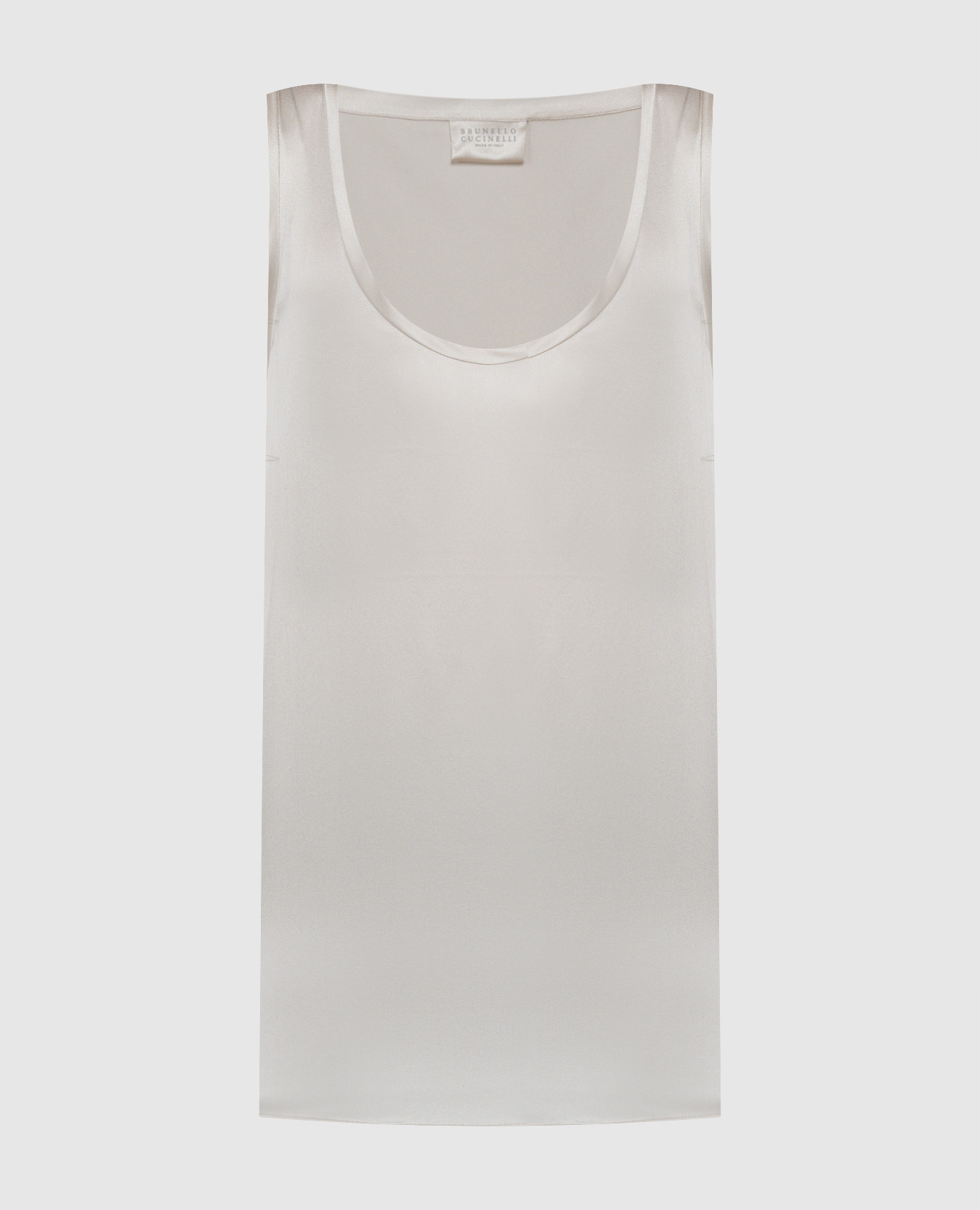 

Beige silk top Brunello Cucinelli