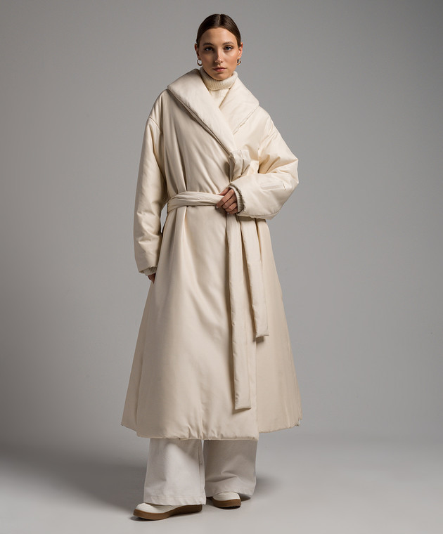 The Row - Beige Francine coat for smell 7473W2845 - shop