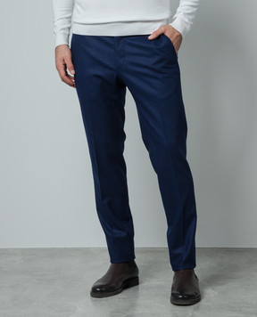 Enrico Mandelli Boston blue wool pants BOSTON4442