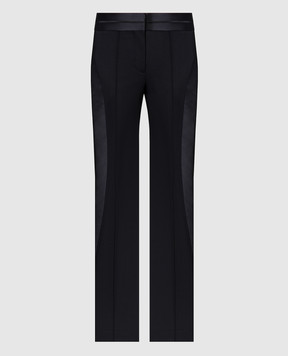 Helmut Lang Black flared pants with stripes N09HW205