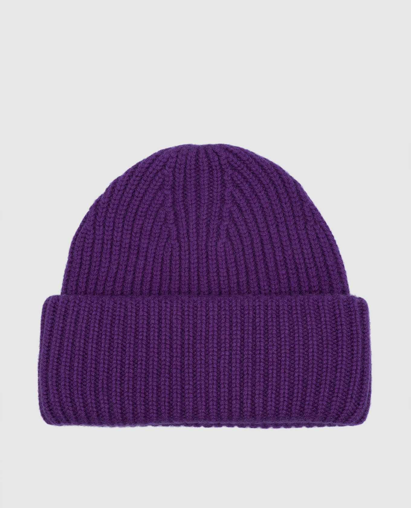 

Purple hat made of wool and cashmere Yves Salomon, Фиолетовый