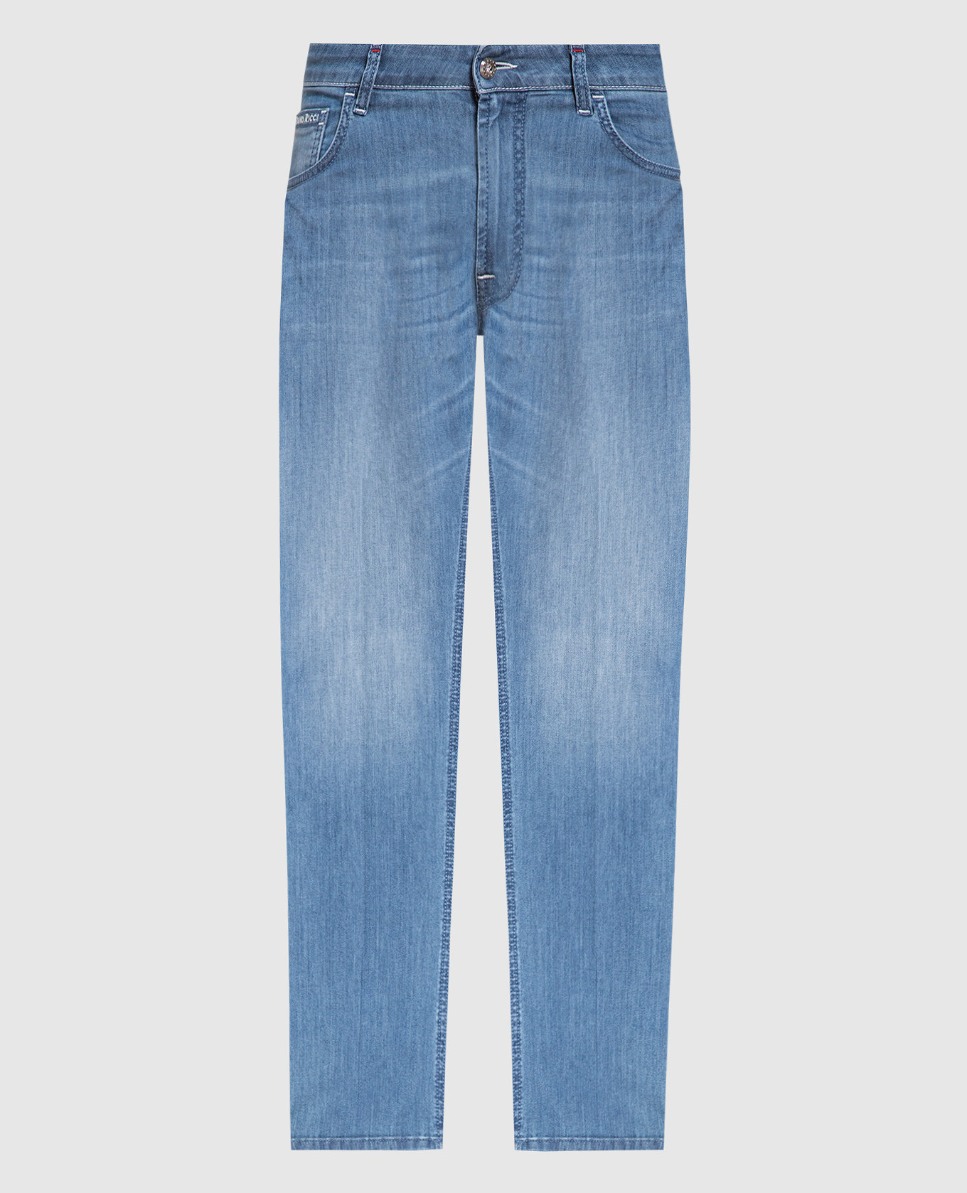 

Blue jeans with a distressed effect Stefano Ricci, Light blue