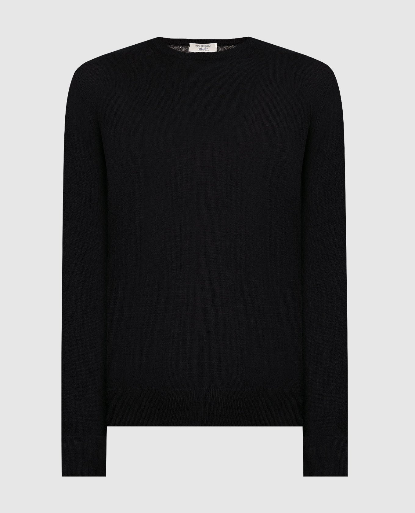 

Black merino wool jumper D'Uomo Milano