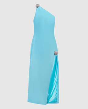 ワンピース DAVID KOMA Women Dresses RE25DK58D BL SI BLUE David Koma Blue one-shoulder dress | TheDoubleF