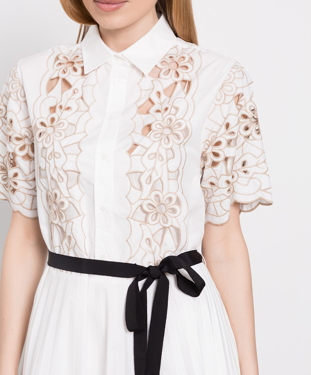 Red Valentino - White dress with cutwork embroidery XR0VA21R6FC - shop with  European delivery at Symbol