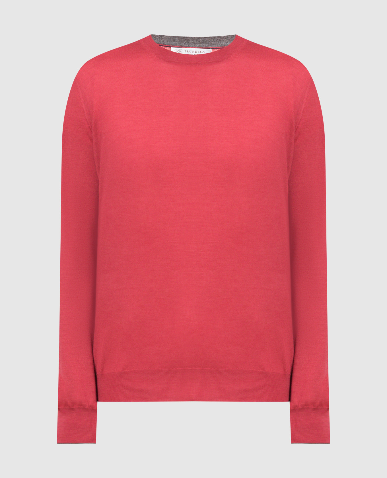 

Coral wool and cashmere jumper Brunello Cucinelli, Красный