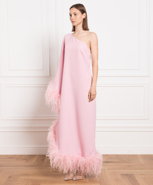 open lace back dress Luxury Mini Arabic Pink Flower Girl Dress Ostrich Feathers Bow J117 – Jill  Wish