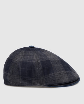 Stefano Ricci Children's plaid wool cap YVF2019PW804SD