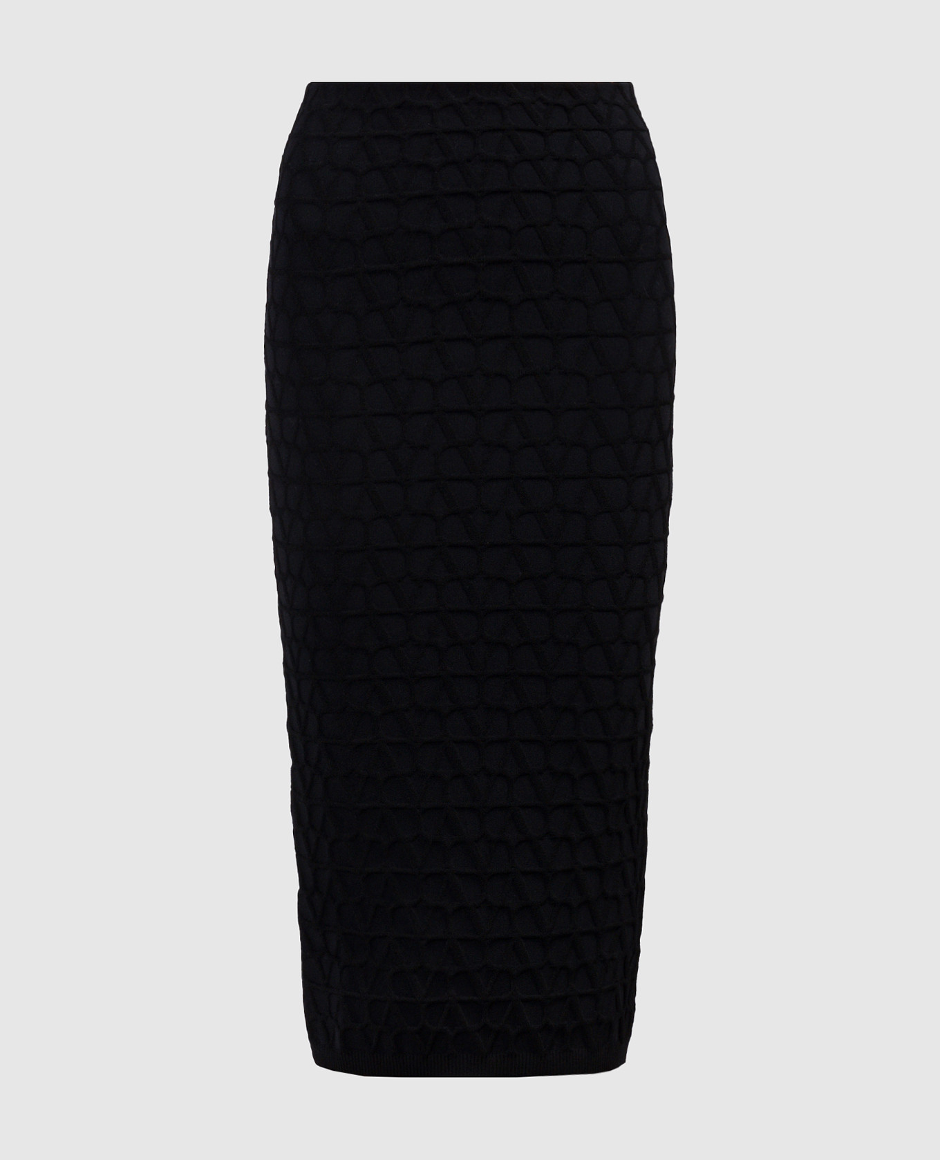 

Black skirt in textured Toile Iconographe pattern Valentino, Черный