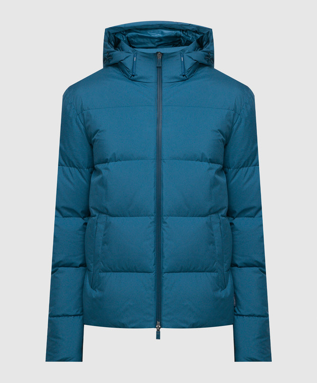 Herno Blaue Daunenjacke mit Logo PI00226UL11106 online kaufen