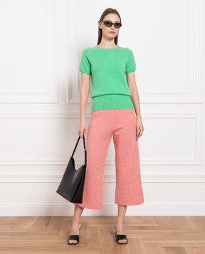 Allude Green wool and cashmere jumper 23217083
