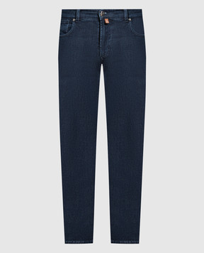 Enrico Mandelli Blue jeans with logo 0MIAMI5259