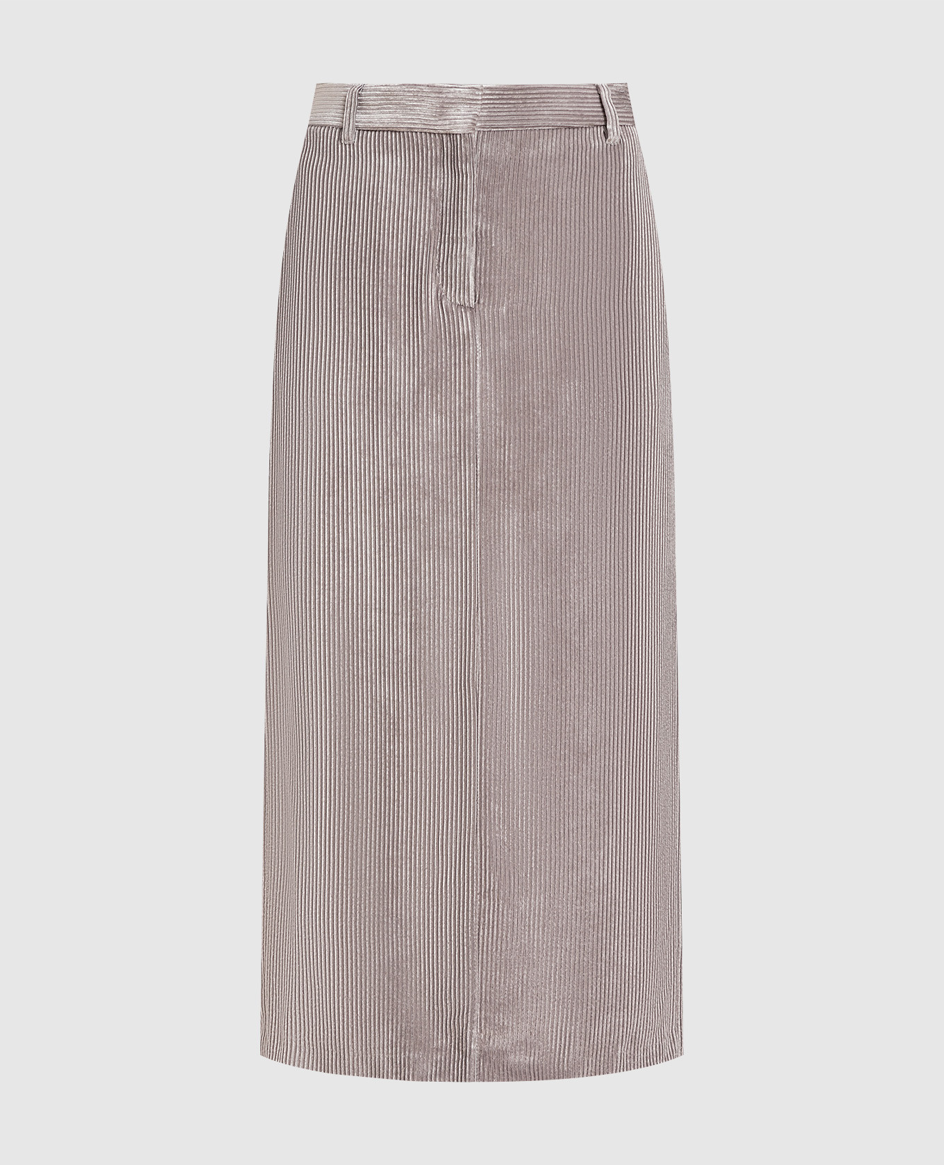 

Gray corduroy skirt with monil chain Brunello Cucinelli, Grey