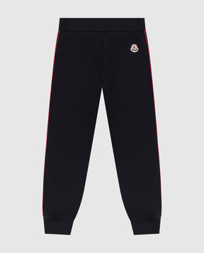 Moncler ENFANT Children's blue joggers with stripes 8H00003809B312
