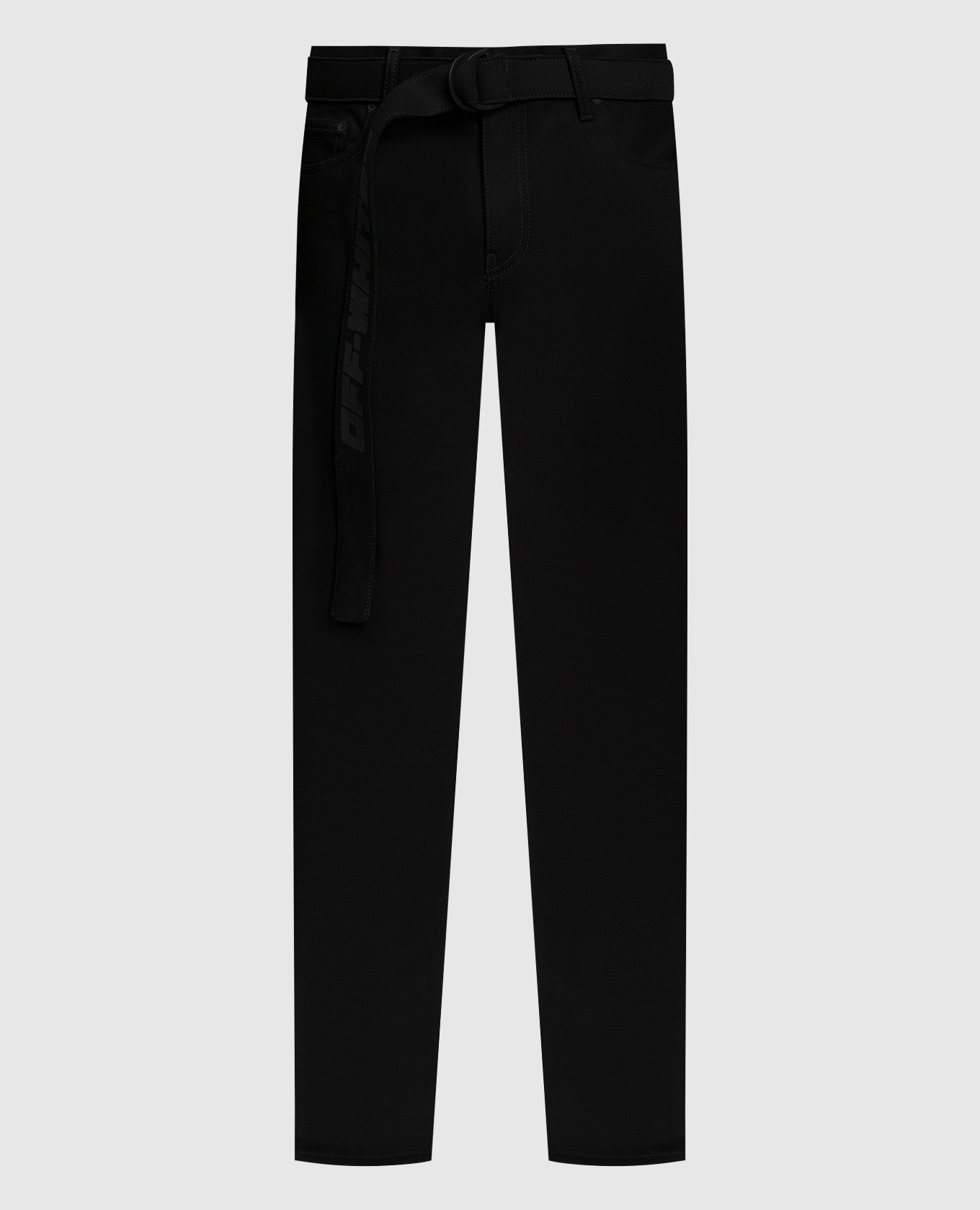 

Black jeans with a branded belt Off-White