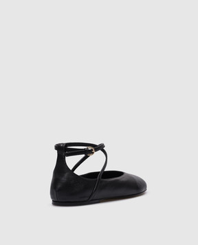 CO Ballerina black leather ballet shoes 0212NAP