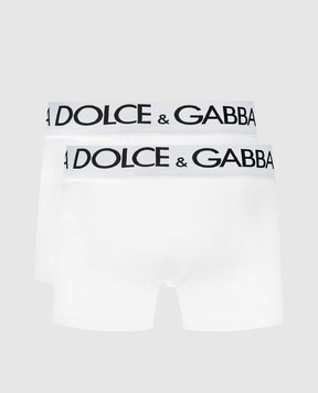 Dolce&Gabbana Set of white boxer briefs with logo M9D70JONN97