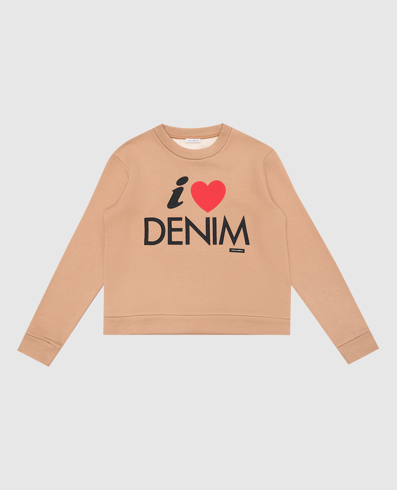

Children's brown sweatshirt with embroidery Dolce&Gabbana