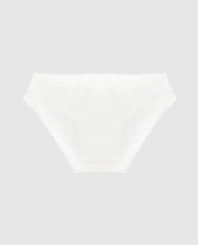 LA PERLA Children's white panties-slips with lace 54547814