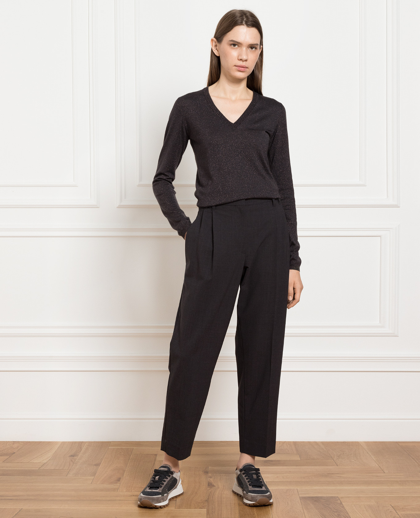 

Gray pullover with lurex Brunello Cucinelli, Grey
