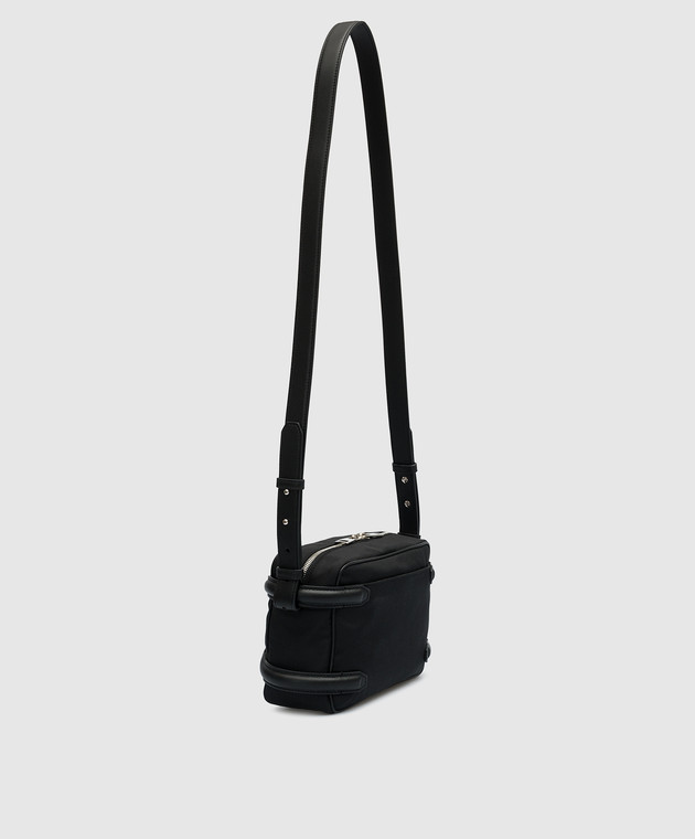 ショルダーバッグ ALEXANDER MCQUEEN Men Shoulder Bags 7262921AALD 1000 Black MCQUEEN: Harness bag in fabric and leather - Black | McQueen