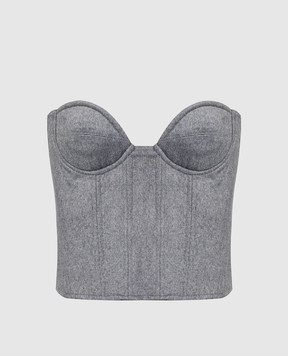 Rokh Gray corset R0CA280WM