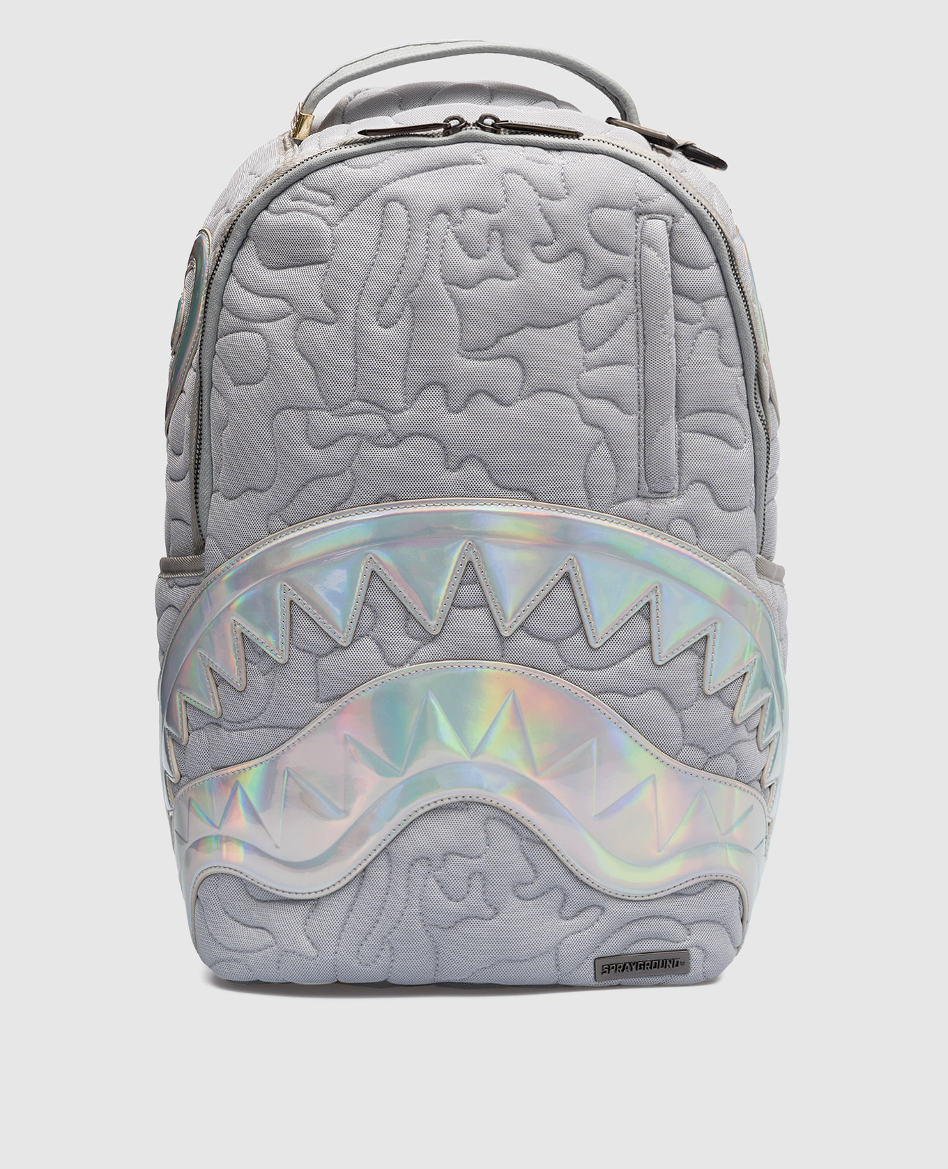 リサリサ Sprayground - Children's gray quilted backpack Mirashaku