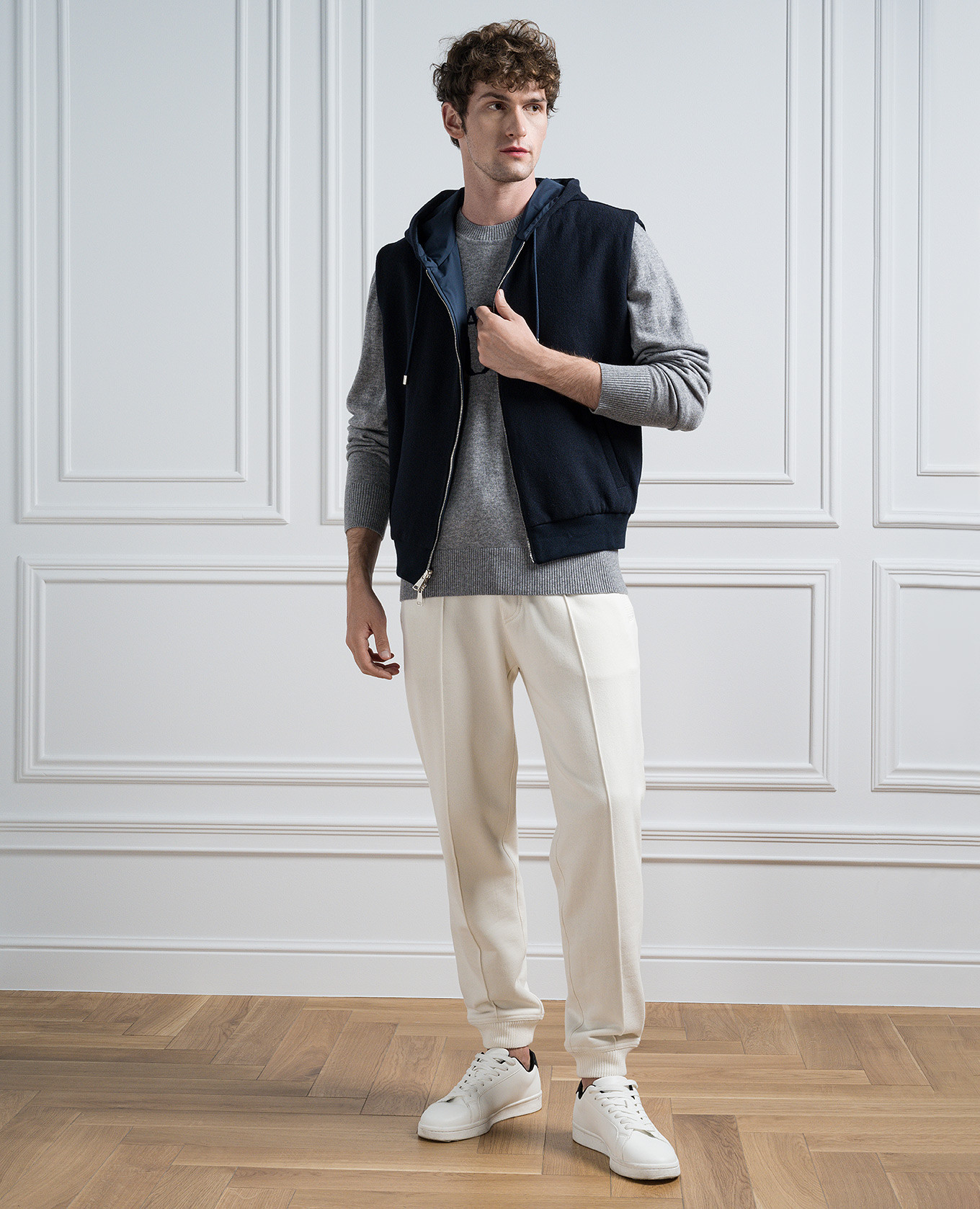 Blue double-sided vest Cashmere&Whiskey 3