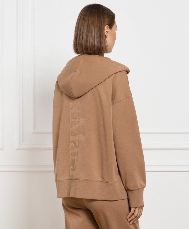 Max Mara - Brown sports jacket with logo embroidery FIESTA