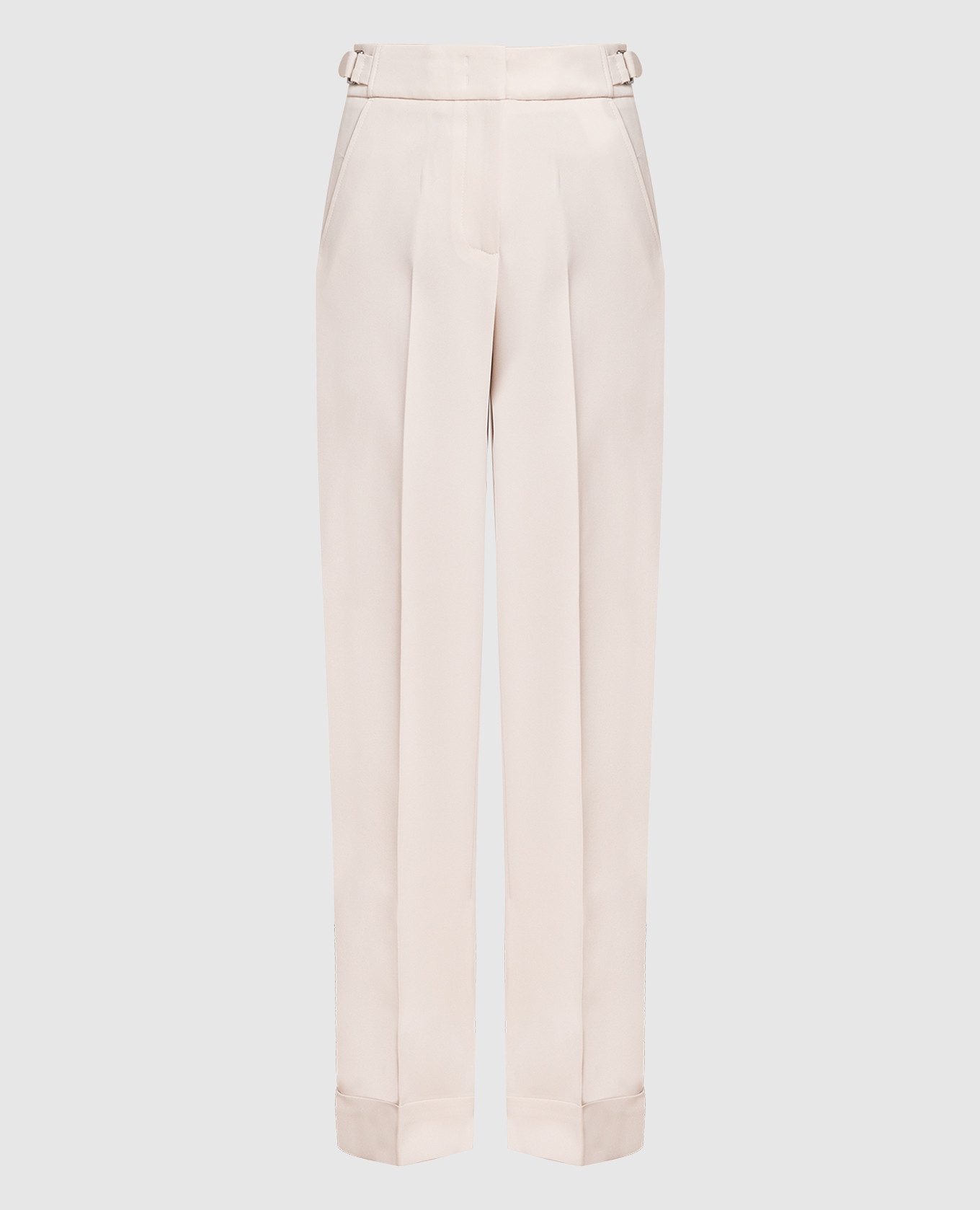 

Light beige cuffed trousers Peserico