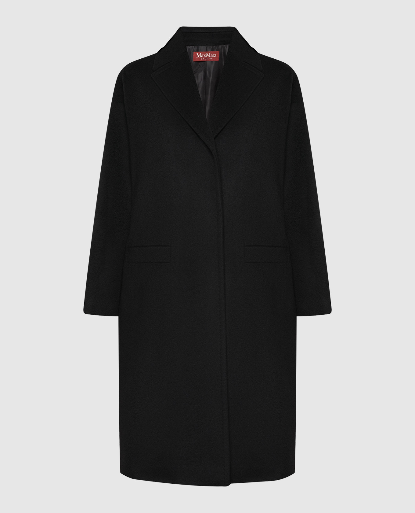 

Acqua black wool coat Max Mara, Черный