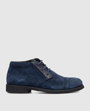 Stefano Ricci Baby blue suede derbies YRU514G807SDVH