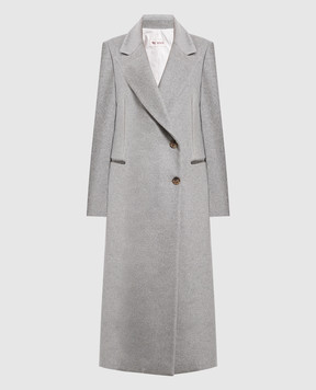 Rindi Gray cashmere coat 221TE022