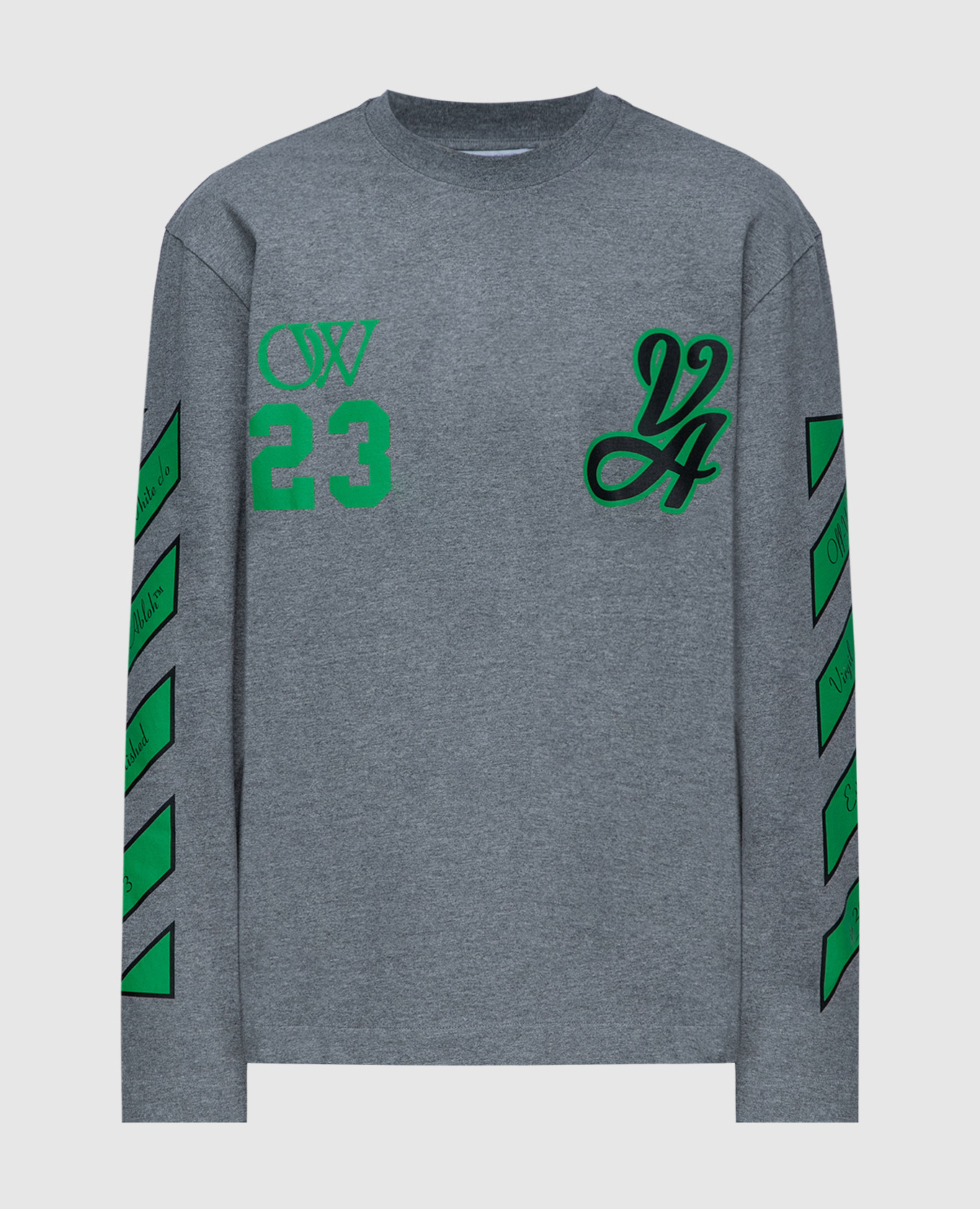 

Gray longsleeve with print Off-White, Серый