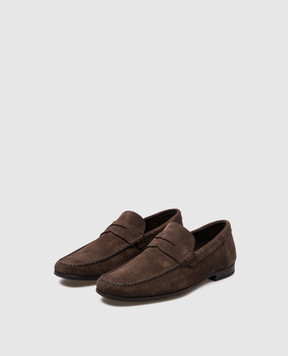 MooRER CESETTI brown suede loafers CESETTIP11